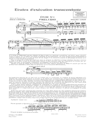 Etudes D'exécution Transcendante. Volume 1 - LISZT - Partition - Piano
